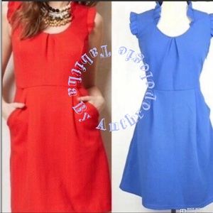 Anthropologie Tabitha Cheri Periwinkle Dress (12)*pockets*